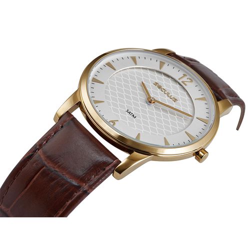 Relógio Masculino Analógico Minimalista Dourado
