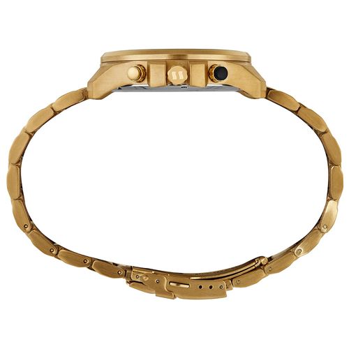 Relógio Masculino Aço Dourado Cronógrafo