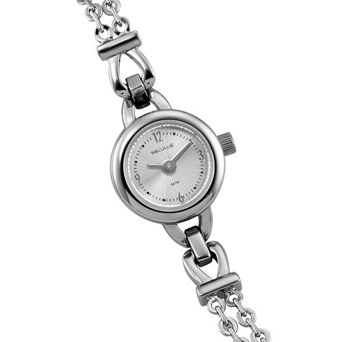 Relógio Feminino Prata Caixa Micro Corrente Delicada