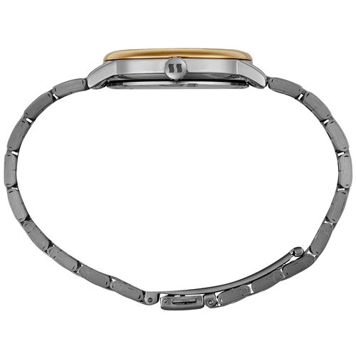 Relógio Feminino Analógio Bicolor Numeração Completa