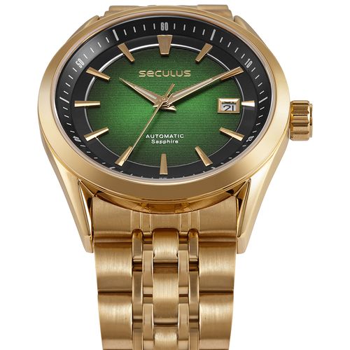 Relógio Masculino Automático em Aço Dourado