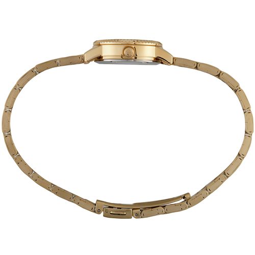 Relógio Feminino Analógico Bisel com Cristais Prata