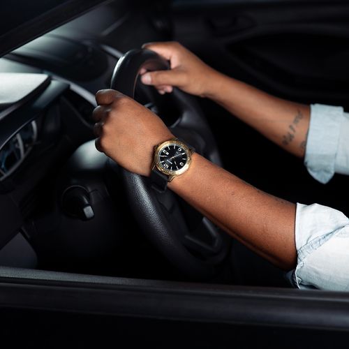 Relógio Masculino Seculus Silicone Preto Aço Calendário