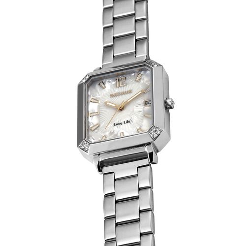 Relógio Masculino Dourado Aço Index Completo Rosca