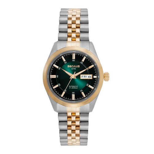 Relógio Automático Masculino Bicolor Aço Jubilee