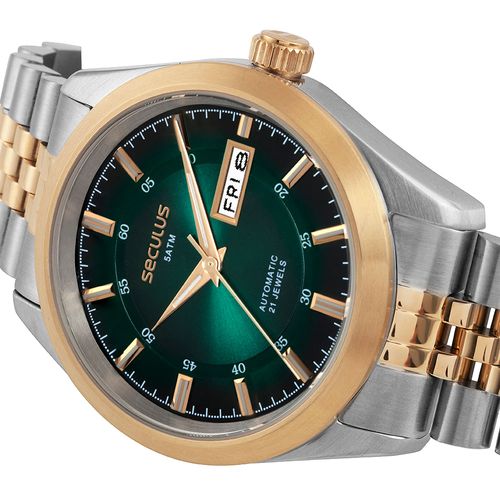 Relógio Automático Masculino Bicolor Aço Jubilee