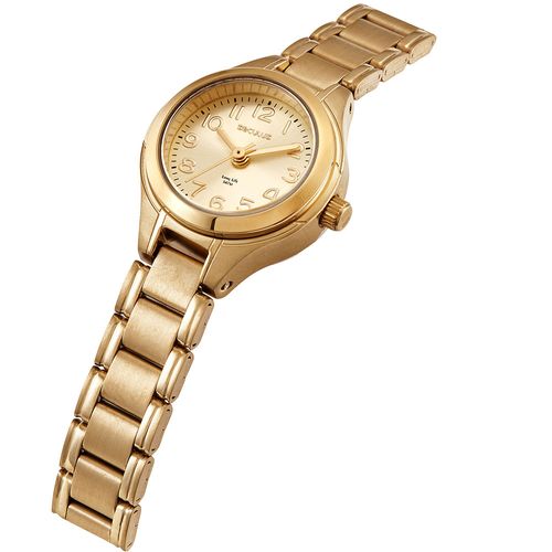 Relógio Feminino Aço Clássico Dourado