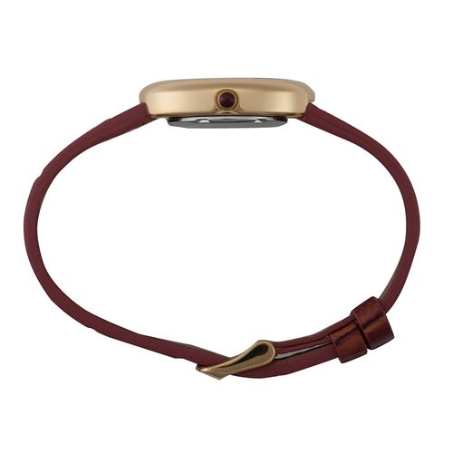 Relógio Feminino Aço Prata Couro Sintético Romanos