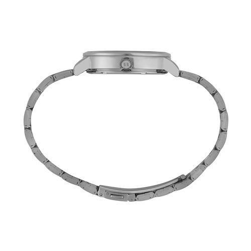 Relógio Feminino Prata Aço Minimalista com Glitter