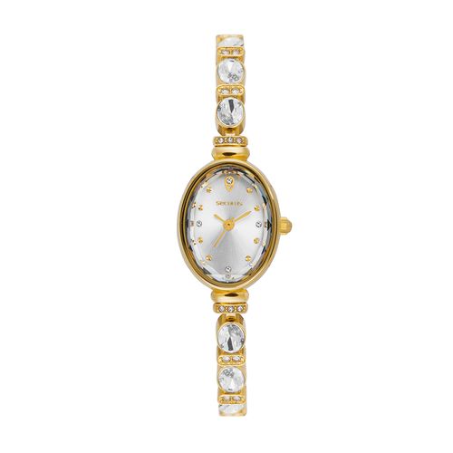 Relógio Feminino Dourado com pedras cravejadas