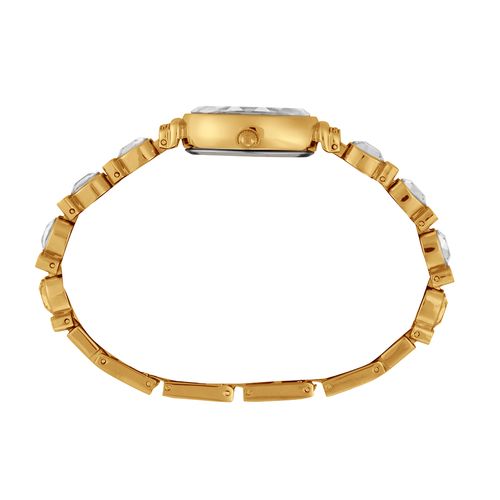 Relógio Feminino Dourado com pedras cravejadas