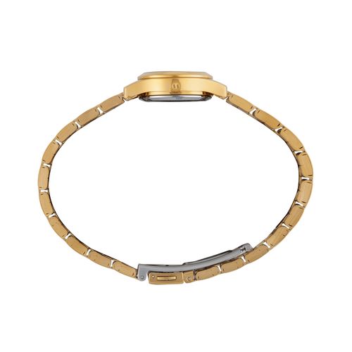 Relógio Feminino Dourado Aço Clássico Minimalista