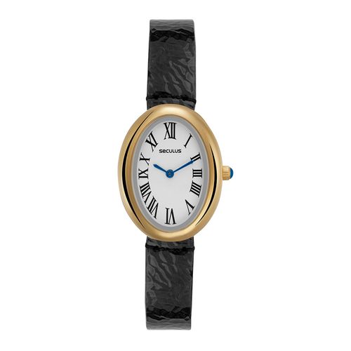 Relógio Feminino Vintage Dourado Couro Legítimo