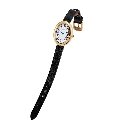 Relógio Feminino Vintage Dourado Couro Legítimo