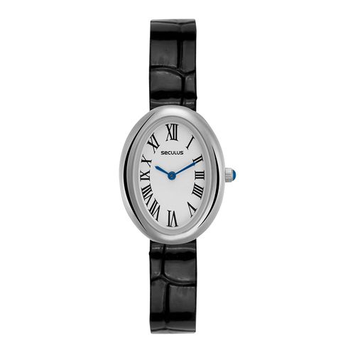 Relógio Feminino Vintage Prata Couro Legítimo