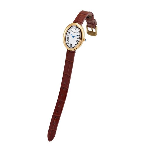 Relógio Feminino Vintage Couro Legítimo Marrom