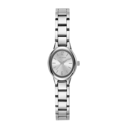 Relógio Feminino Aço Oval Prata