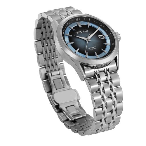Relógio Masculino Automático Caixa de Aço Prata