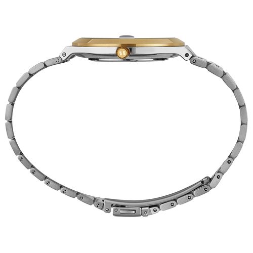 Relógio Masculino Analógico Caixa Slim Bicolor