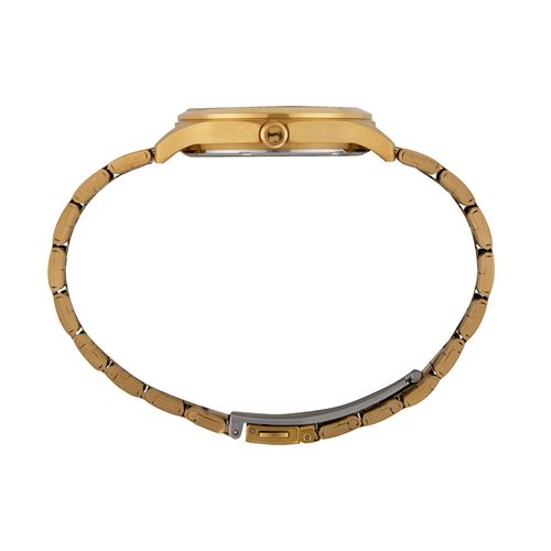 Relógio Feminino Analógico Texturizado Dourado