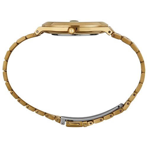 Relógio Masculino Analógico Caixa Slim Dourado